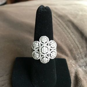 Diamond Cluster Flower Ring